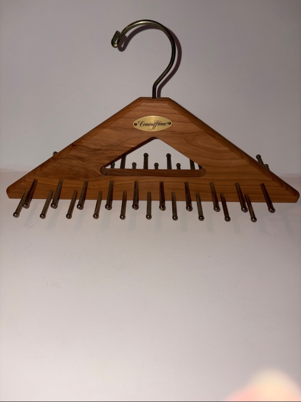 WOODLORE Tie Belt Scarf Hanger Holder Rack 40 Pegs Cedar Wood Closet Organizer